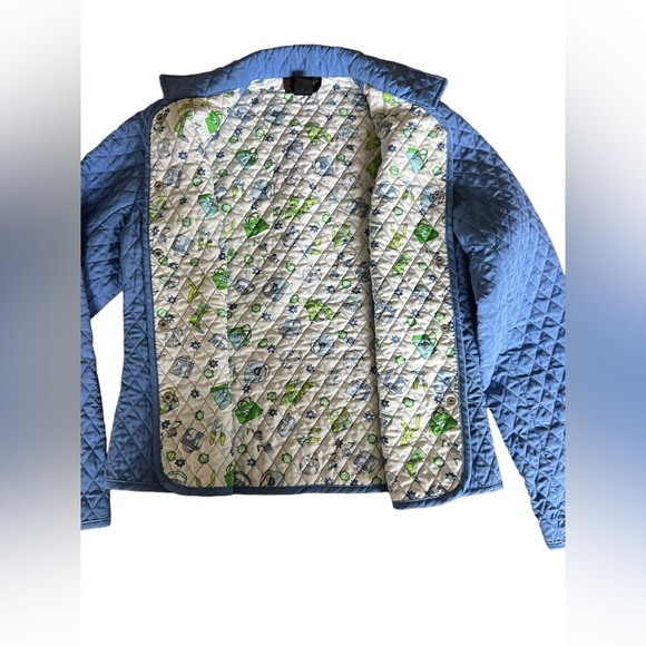 Pantology quilted‎ lightweight blue jacket. Size 8P - Picture 2 of 9